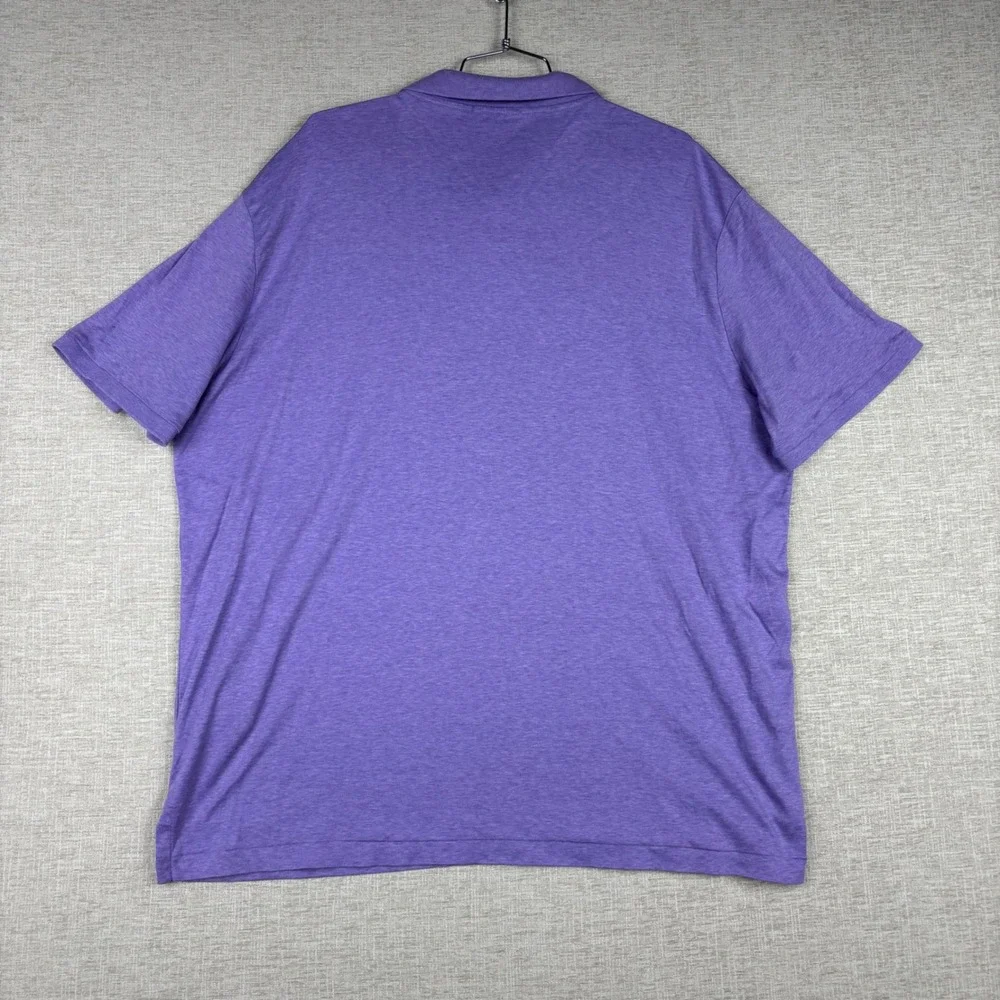 Y2K Polo Ralph Lauren Mens XL Classic Fit Purple Heather Short Sleeve Polo Shirt
